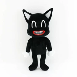 М'яка іграшка Мультяшний кіт SCP RESTEQ 30 см. Плюшевий Мультяшний кіт чорного кольору. Іграшка Cartoon cat SCP
