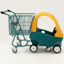 Б/У Купівельна візок для супермаркету з дитячої машинкою DAMIX KID-CAR 110 S немає керма і бокової дверки