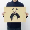 Постер Панда 50х35 см. Плакат Панда RESTEQ. Плакат із пандою