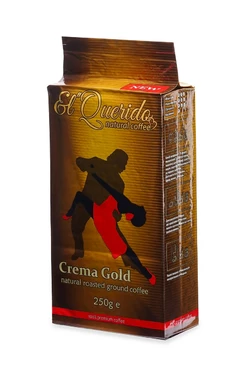 Кава мелена El Querido Crema Gold 250 г. Кава арабіка, робуста. Суміш з високоякісних сортів арабіки і робусти