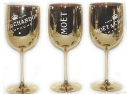 Фірмові келихи для шампанського Moët & Chandon. фужери Моет Шандон. Золоті.