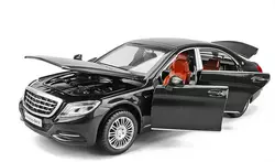 Зменшена модель автомобіля Mercedes Benz S600 1:32 з фарами, що світяться, і звуковими ефектами мотора