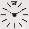 Настінні годинники Diy Clock ZH003 чорного кольору, великі. Настінні 3D годинник "зроби сам"