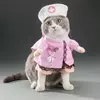 Костюм для тварин Медсестра RESTEQ, розмір L. Костюм медсестри для кішки. Костюми для собак