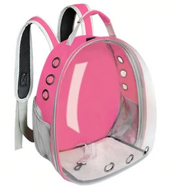 Рюкзак з ілюмінатором для транспортування кішок, дихаючий прозорий рюкзак для домашніх тварин
