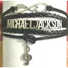 Браслет Michael Jackson RESTEQ 210х25 мм. Браслет Майкл Джексон. Браслет із написом Michael Jackson
