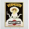 Декоративна металева табличка для інтер'єру Martini Vermouth RESTEQ 20 * 30см. Металева вивіска для декору Мартіні Вермут