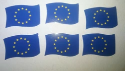 Паперова вставка в цінникотримач у вигляді прапора євросоюзу. 1000шт.