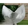 Красиві великі срібні крила RESTEQ. Крила для вечірки, шоу, танців!