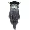 Зимова шапка вікінга з шапкою рогами й довгою бородою RESTEQ
