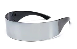 Футуристичні сонцезахисні окуляри RESTEQ для чоловіків та жінок, сріблясті