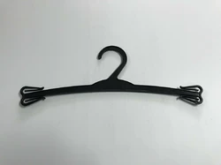 Плічка вішалки пластмасові для нижньої білизни чорні, 28 см