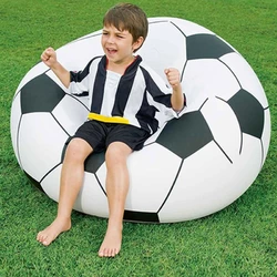 Надувне крісло футбольний м'яч. Надувне крісло м'яч для футболу. Надувне крісло-мішок м'яч 100х100х65 см
