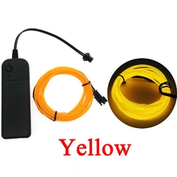 Світлодіодна стрічка RESTEQ жовта провід 5м LED неонове світло з контролером