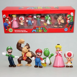 Набір фігурок Супер Маріо Super Mario 6 шт. Ігрові фігурки зі світу Супер Маріо Super Mario