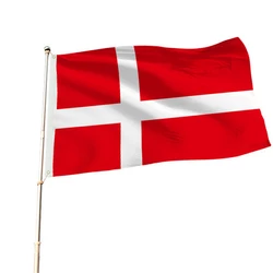 Прапор Данії 150х90 см. Прапор Королівство Данія поліестер RESTEQ. Даннеброг