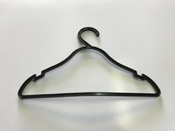 Плічка вішалки пластикові для нижньої білизни чорні, 27 см