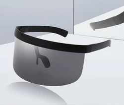 Дизайнерські сонцезахисні очки з великою оправою RESTEQ. Чорні окуляри від сонця. Захист від ультрафіолету