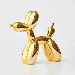 Статуетка Собачка з кульки RESTEQ золота. Фігурка для інтер'єру Собака з кульки ковбаски 10 * 10 * 4 см. Декор Jeff Koons Balloon