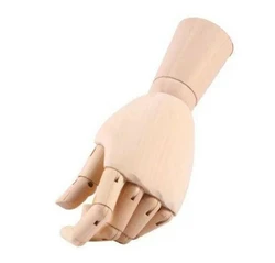 Дерев'яна рука манекен RESTEQ 25см модель для тримання товару, для малювання, ліва (жіноча)