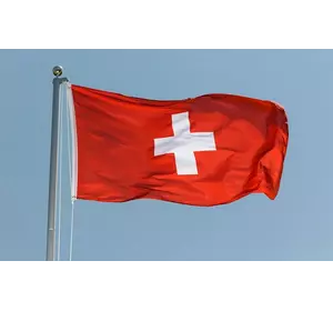 Прапор Швейцарії 150х90 см. Швейцарський прапор поліестер RESTEQ. Swiss flag