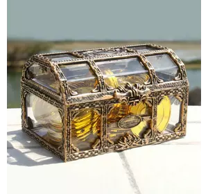 Огранайзер для ювелірних виробів у вигляді піратської скрині. Коробка для прикрас 105х80х65 мм. Скринька для ювелірних виробів