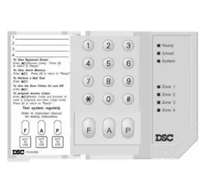 Б/У Цифрова дистанційна клавіатура для охоронної сигналізації PC500 RK