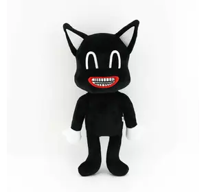 М'яка іграшка Мультяшний кіт SCP RESTEQ 30 см. Плюшевий Мультяшний кіт чорного кольору. Іграшка Cartoon cat SCP