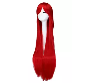 Довга червона перука RESTEQ - 100см, прямі волосся, косплей, аніме
