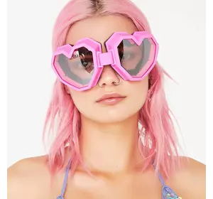 Окуляри для сноуборду RESTEQ. Сонцезахисні окуляри у формі серця. Окуляри для вечірки. Іміджеві окуляри