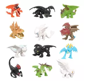 Набір фігурок Як приручити дракона 3 RESTEQ. Ігрові фігурки з мультфільму Як приручити дракона 12 шт. Іграшки дракони