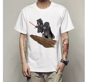 Чоловіча футболка з принтом Star Wars, футболка з принтом Зоряні війни, футболка Дарт Вейдер, розмір М