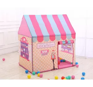 Дитячий ігровий будиночок, Велика палатка для дітей RESTEQ, 110х70х100см/ Сладкий будиночок