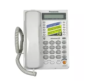 Б/У Телефон Panasonic KX-TS2363RUW. Телефон провідний Panasonic KX-TS2363RUW. Цифровий телефон Panasonic KX-TS2363RUW