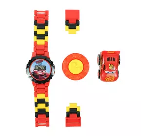 Дитячий годинник з іграшкою Блискавка МакКвін. Lightning McQueen наручний годинник. Годинник Тачки Cars