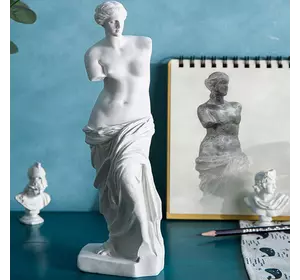 Статуетка Венера Мілоська RESTEQ. Фігурка для інтер'єру Афродіта з острова Мілос 9x9x29 см. Декор статуя богині Афродіти