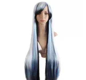 Довгі перуки мульти колір RESTEQ - 100см, білий, синій, чорний. прямі волосся, косплей, аніме