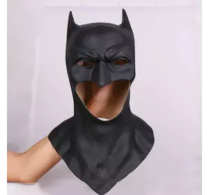 Маска Бетмен (Бетмен) RESTEQ для дорослого, латекс. Гумовий шолом Batman
