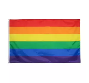 ЛГБТ прапор 150 * 90 см. Райдужний прапор RESTEQ. Прапор ЛГБТ спільноти. Freedom flag. LGBT flag. Прайд прапор. Pride flag. Прапор