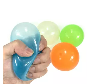 Липкі кулі Globbles RESTEQ. Липкі кульки які світяться Globbles 4 шт. Іграшка-антистрес 4.5 см