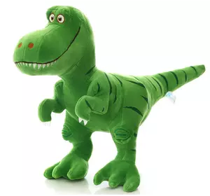 Динозавр RESTEQ зеленого кольору 70 см. Плюшева м'яка іграшка Динозавр. Іграшка динозаврик. Іграшка Тиранозавр