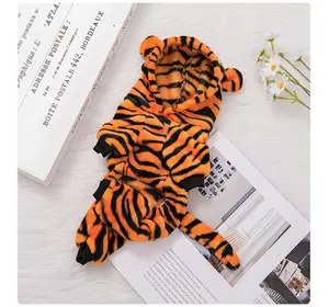 Костюм тигра для тварин (розмір L) RESTEQ. Тигровий костюм для собаки. Костюм для кішки. Флісовий костюм для тварин