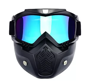 Мотоциклетна маска-трансформер RESTEQ! Окуляри, лижна маска, для катання на велосипеді чи квадроциклі