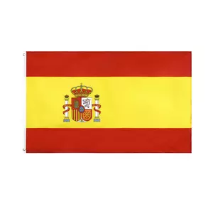 Прапор Іспанії. Іспанський прапор RESTEQ. Spanish flag. Прапор 150х90 см поліестер