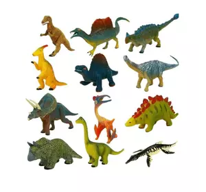 Набір фігурок динозавтри RESTEQ 12 шт. Ігрові фігурки Динозаври. Іграшки динозаври