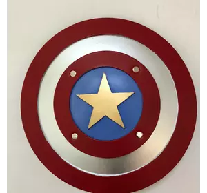 Іграшковий гумовий щит Captain America RESTEQ 1:1. М'який щит Капітана Америки 45 см