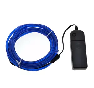 Світлодіодна стрічка RESTEQ синя провід 3м LED неонове світло з контролером