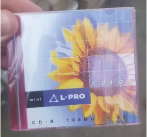 Диск CD-R mini L-Pro 185 Mb 48Х, упаковка з 10 дисків у коробках Slim Box