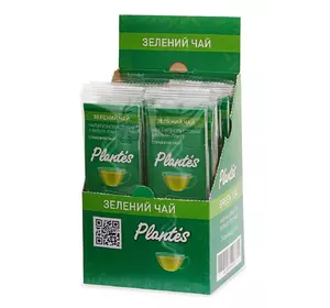 Зелений чай 24 фільтр-пакети. Натуральний чай Plantes. Чай Ганпаудер