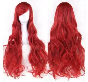 Довгі перуки RESTEQ - 80см, Темно-червоні, червоні хвилясте волосся, косплей, аніме